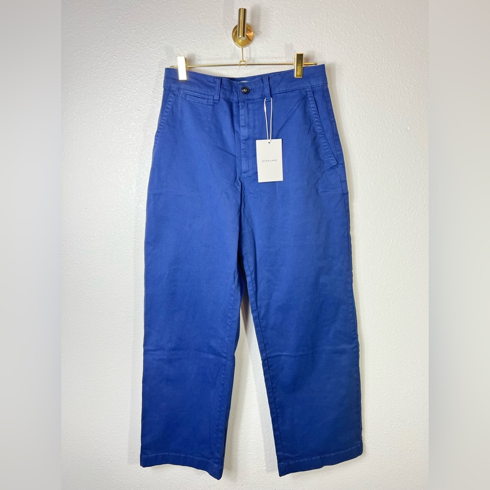 Everlane NWT Navy Wide Chino Pants Size 4